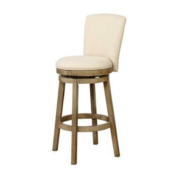 Powell 45.5 X 19 X 21.5 In. Davis Bar Stool, White 15B8193BS